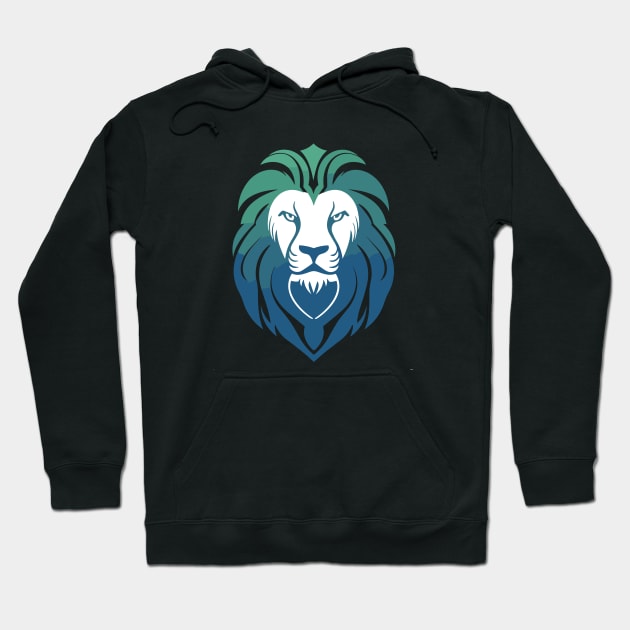 Lion Animal Freedom World Wildlife Wonder Vector Graphic Hoodie by Cubebox